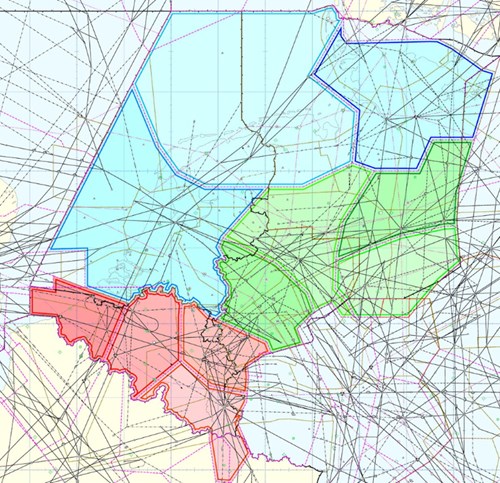 MUAC manages air traffic in the following regions:   1.	Belgium: the Brussels Upper Information Region (UIR) 2.	Luxembourg: part of the Brussels Upper Information Region (UIR) 3.	The Netherlands: the Amsterdam Upper Information Region (UIR) 4.	Northwest Germany: the Hanover Upper Information Region (UIR)