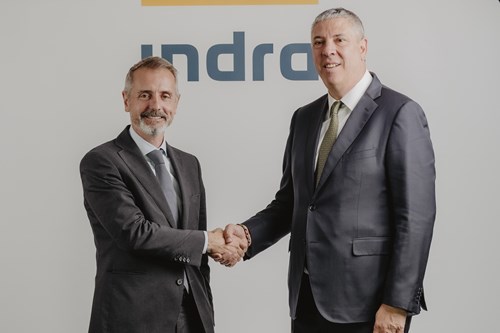 Marc Murtra, president of Indra and José Vicente de los Mozos, CEO of Indra.