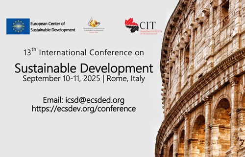 13th International Conference on Sustainable Development Rome, Italy 